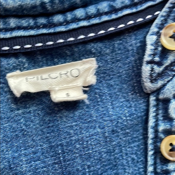 Pilcro Aly-Puff Sleeve Denim Blouse - Picture 8 of 16